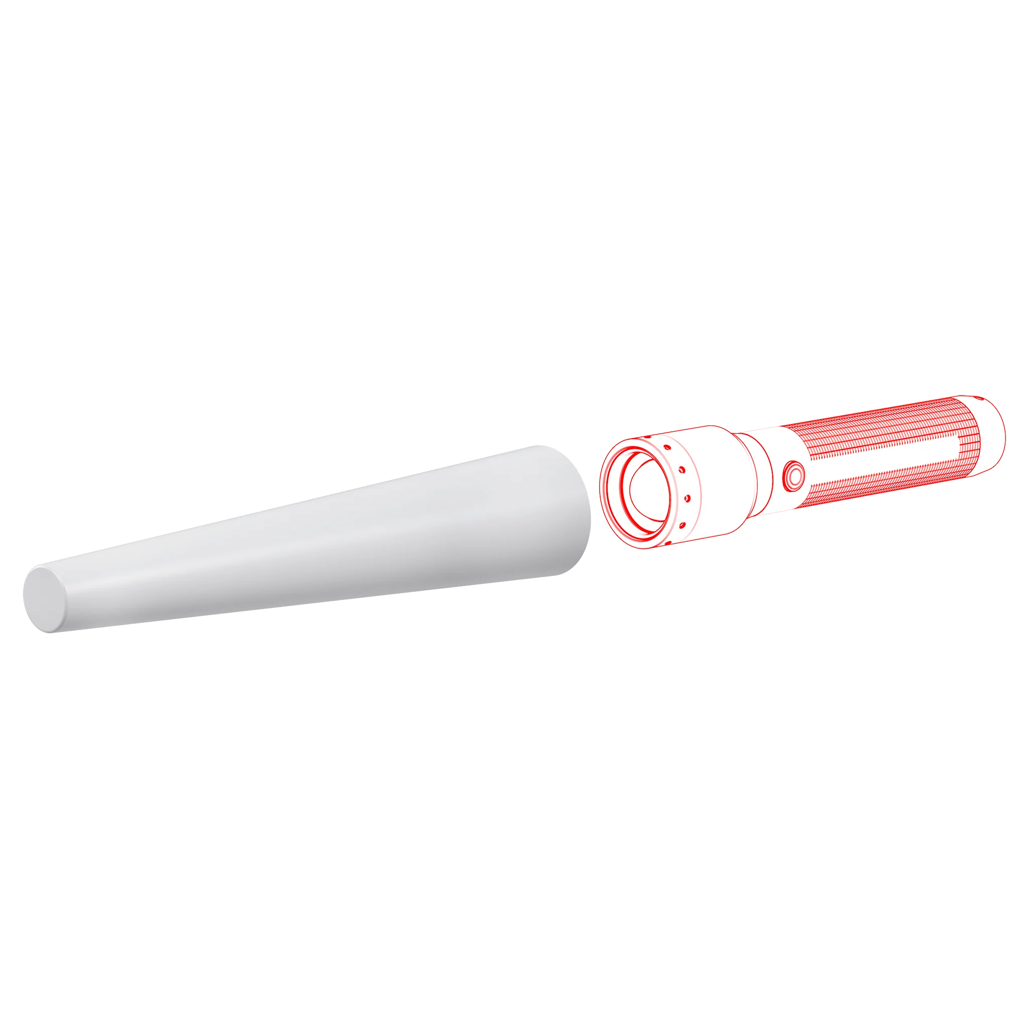 Signal Cone W 42mm | Suits P6R Work & P7R Work Flashlights - Image 7